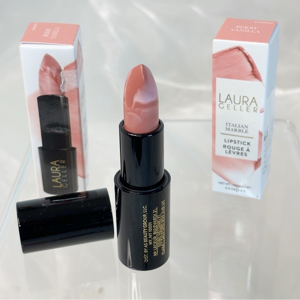 2 LAURA GELLER NEW YORK Italian Marble Sheer Lipstick - Berry Vanilla -2…